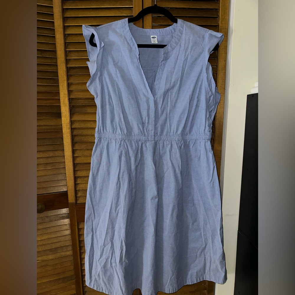 Old Navy Light Blue Midi Dress